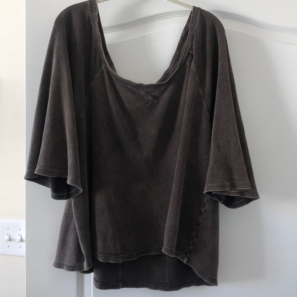 Free People We the Free Shortsleeve Waffle Tee (L)